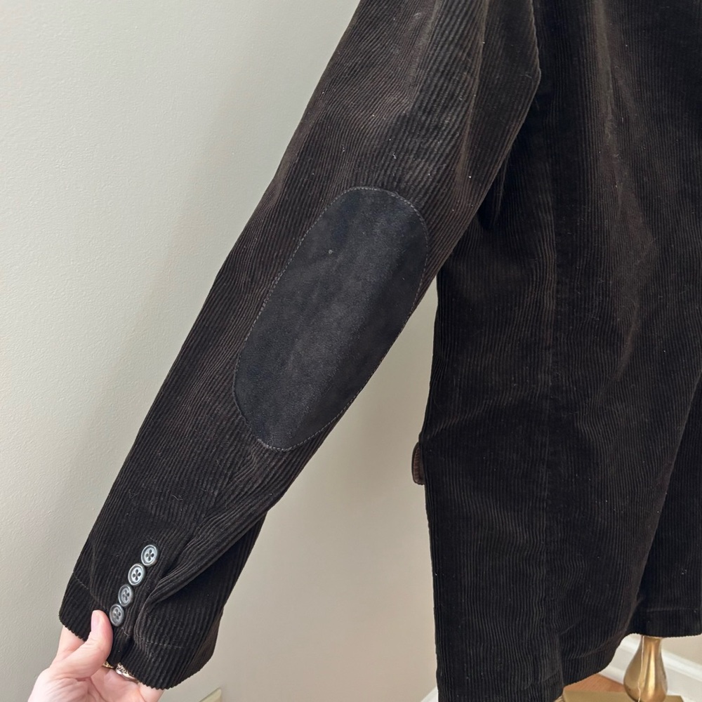 J. Crew Vintage Grandpacore Brown Corduroy Sport Coat Blazer Size Large - Picture 8 of 13